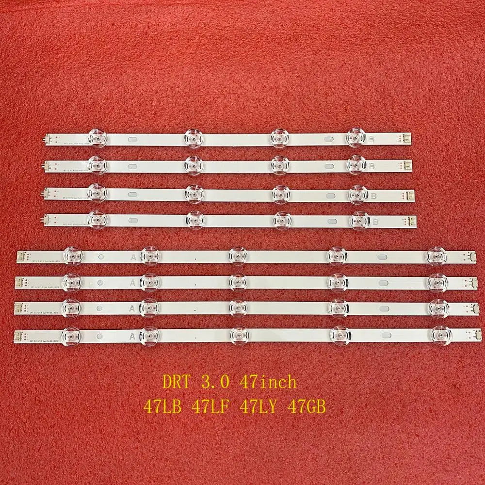 8 PCS/set LED Backlight Strip for TV DRT 3.0 47 inch A B 6916L-1715A 1716A 47LB653V 47LB652V 47LB650V 47LB631V 47LB630V