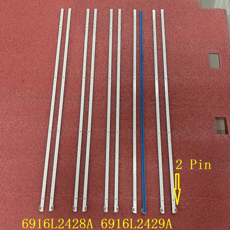 2Pin LED Backlight Strip For 55"TV 55LH604V 55LH6000 55LJ615V 55UH7700 55LW340C 55LH604A 6916L2428A 6916L-2429A LC550EUE FJ M1