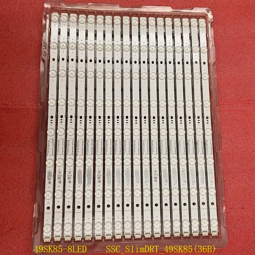 18pcs/set LED Strip For TV 49SM9000PLA 49SK8500PL 49SK85-8LED SSC_SlimDRT_49SK85(36B) HC490DQ8-SLUA1-214X EAJ64449101
