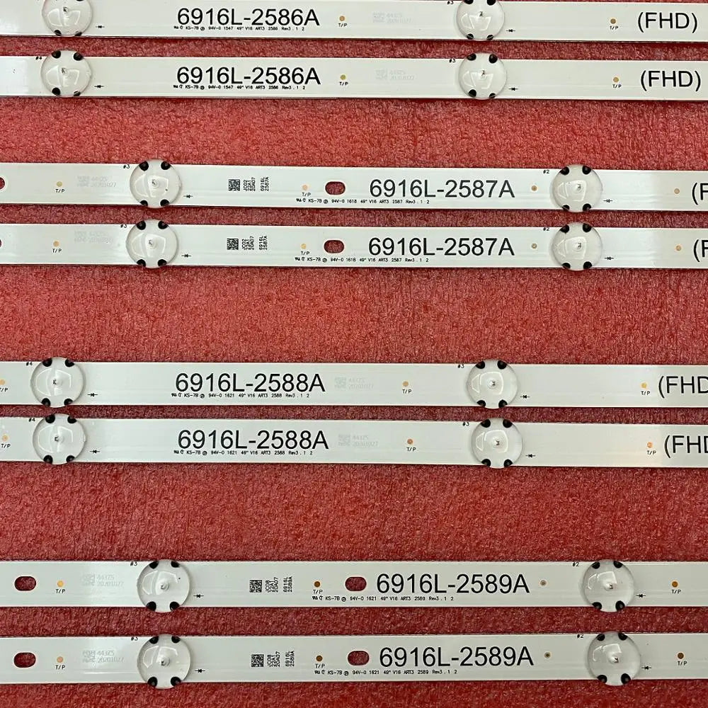 LED Backlight Strip for TV 49LH615V 49lh6000 Agf79047502 49LW340C 49LW540S 49LH630V 49LH604V 6916L-2586A 2587A 2588A 2589A
