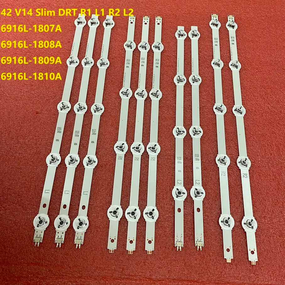 LED Strip For Panasonic TX-42ASF657 TX-42ASW654 TX-42AS650E TX-42AS750E TX-42AS740E TX-42AS740B TX-42AS650B 6916L-1807A 1808A