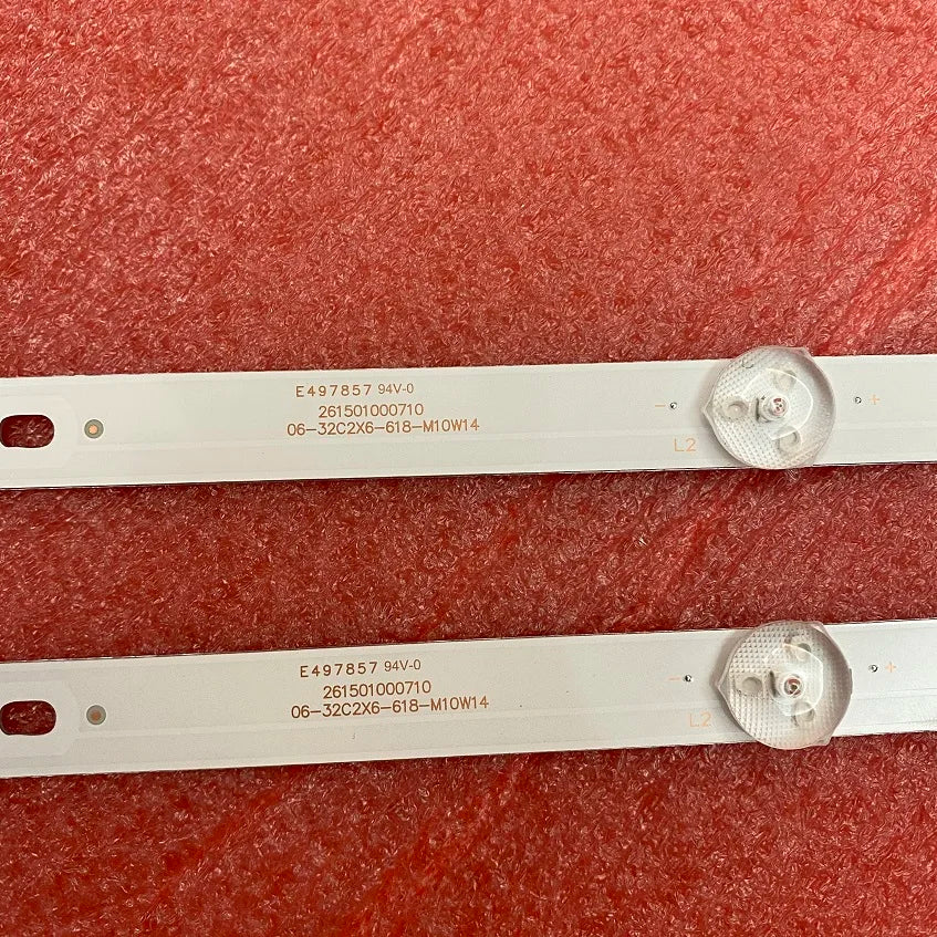 2pcs LED Strip For Philco PTV32C30D PTV32C30 PH32C10DSGWA 06-32C2X6-618-M10W14 M07W14 AKAI AKTV3227H LT-32C485