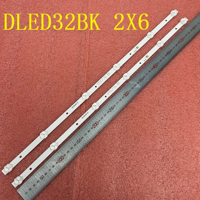 6LED(3V) LED Backlight Strip For Skyworth PPTV 32W4 32V4 320E66 JL.D32061330-296AS-M DLED32BK 2X6