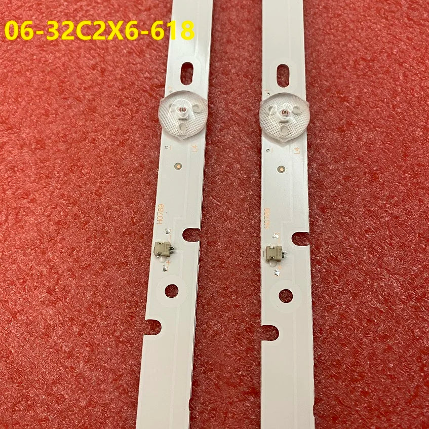 2pcs LED Strip For Philco PTV32C30D PTV32C30 PH32C10DSGWA 06-32C2X6-618-M10W14 M07W14 AKAI AKTV3227H LT-32C485
