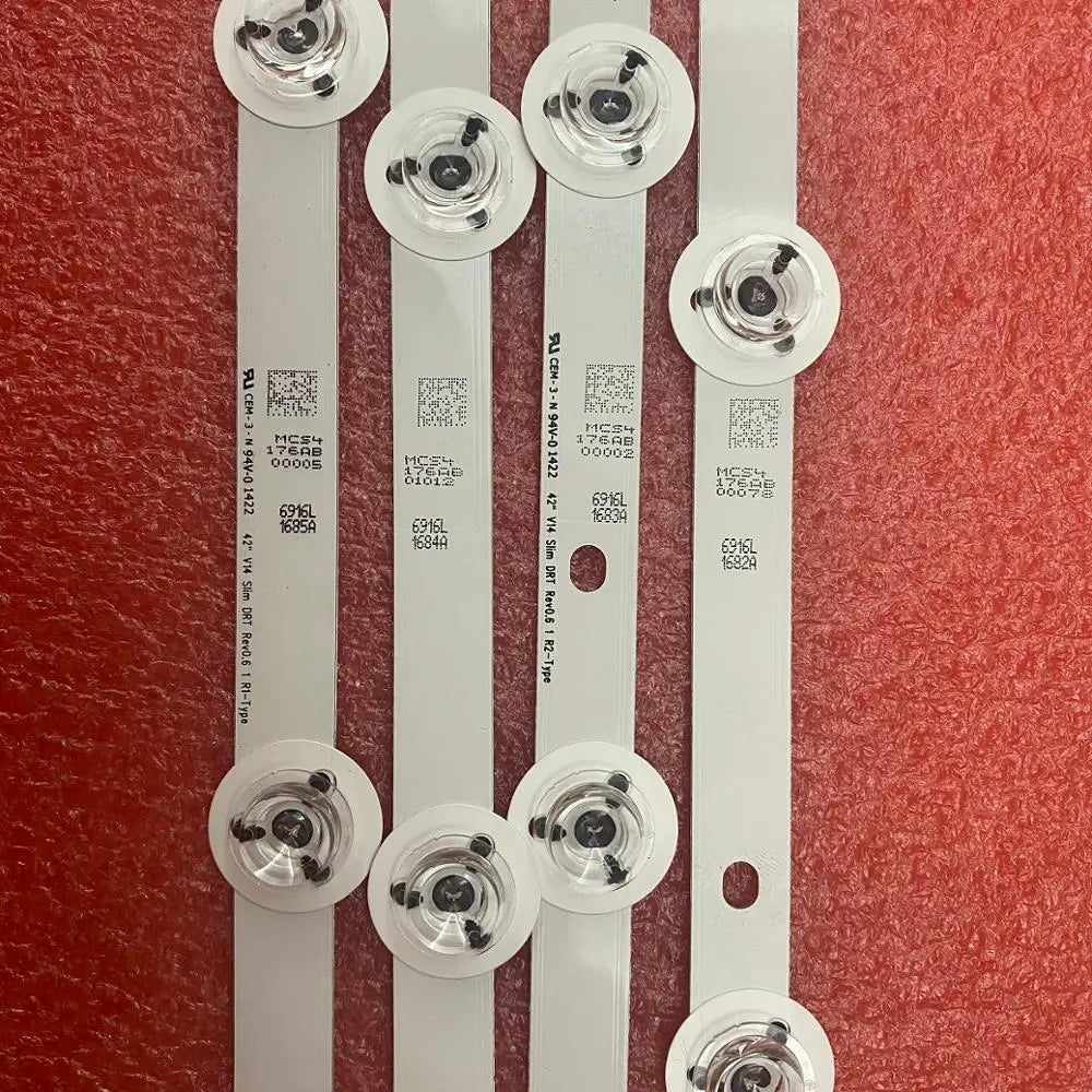 10pcs LED Backlight Strip for TV 42LB670V 42LB671V 42LB673V 42LB675V 42LB677V 42LB679V 6916L-1683B 1685B 1682A 1684A 1683A 1685A