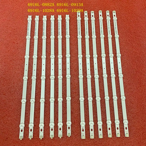 12 PCS/set LED backlight strip for TV 42LM340T 42LM3700 42LS3400 42LM3400 6916L-0913A 0882A 6916L-1028A 1029A LC420DUN SE R2