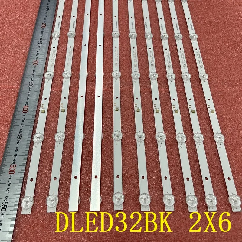 6LED(3V) LED Backlight Strip For Skyworth PPTV 32W4 32V4 320E66 JL.D32061330-296AS-M DLED32BK 2X6