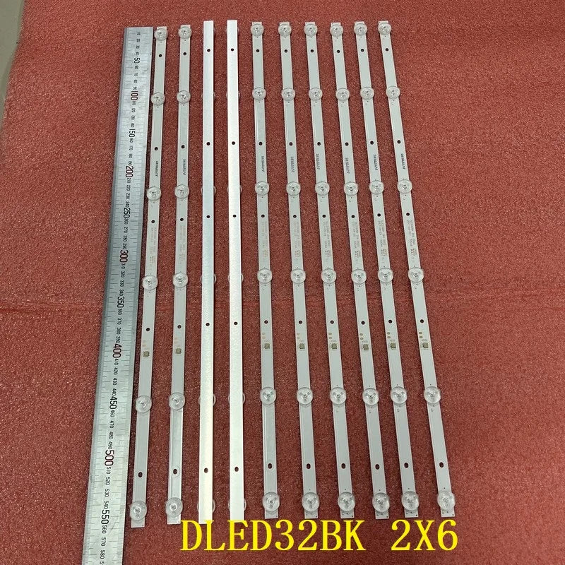 6LED(3V) LED Backlight Strip For Skyworth PPTV 32W4 32V4 320E66 JL.D32061330-296AS-M DLED32BK 2X6
