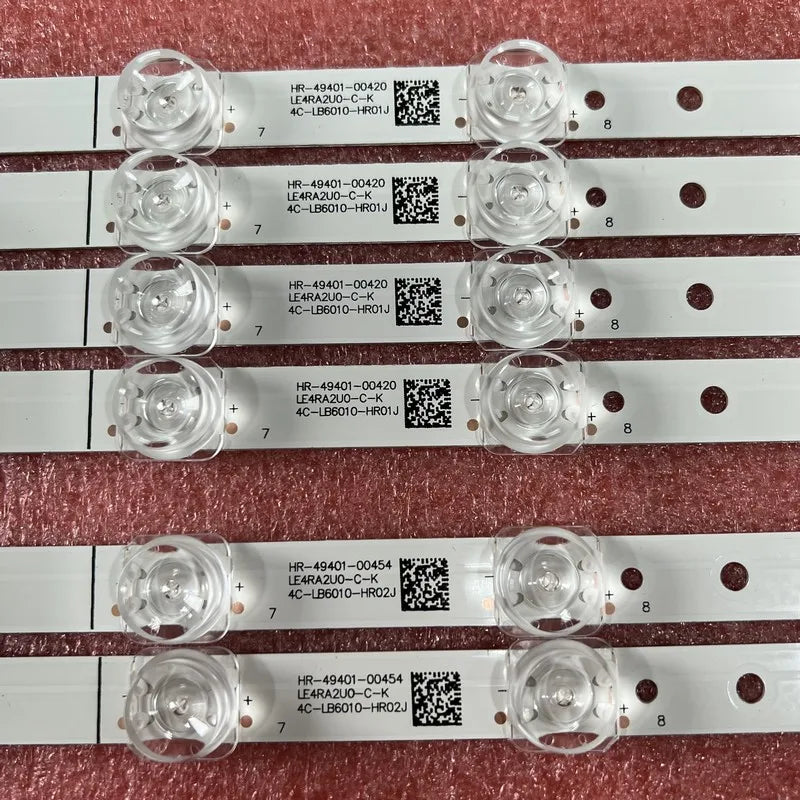 6pcs/set LED Backlight Strip For TCL 60EP662 60F60 60D6 60U5950C 60EP660 4C-LB6010-YH01J YH02J HR01J HR02J 60HR330M10A0 V1