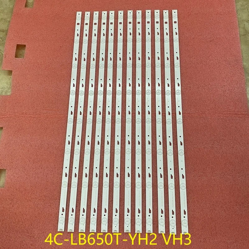12pcs/set LED Strip For Thomson 65US6006 65UA6606 65U3650C 65UB6406 L65E5800A 4C-LB650T-YH3 LVU650CC TV_ODM_650d30_3030C
