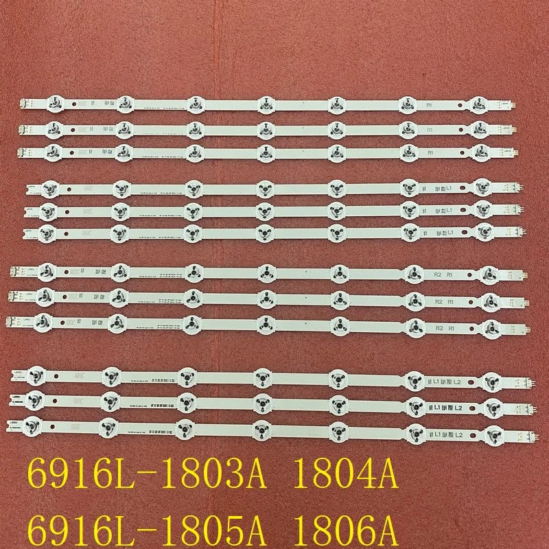LED Strip for Panasonic TX-55AS740E TX-55ASW754 TX-55AS650B 6916L-1803A 1804A 1805A 1806A 1739A TX-55AS650E LC550DUF VG F1 F2