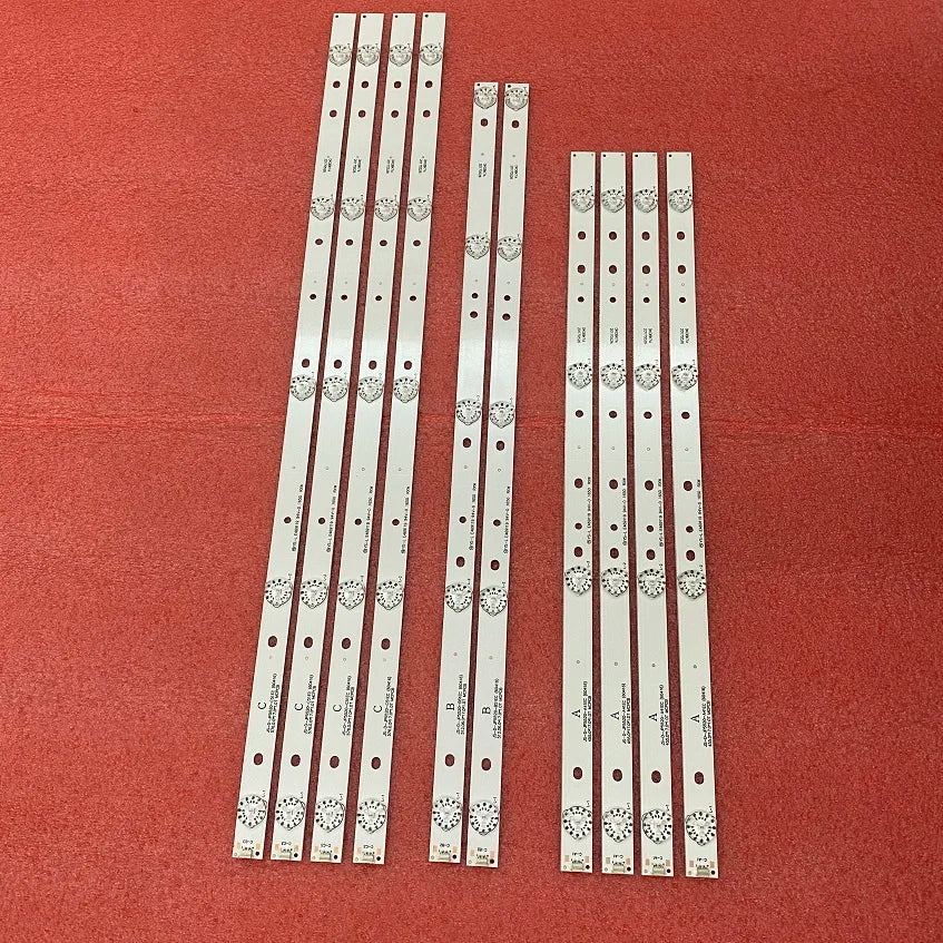 10pcs LED Backlight Strip for AKAI AKTV551 AKTV5512TS JS-D-JP5520-A41EC B51EC C51EC (60416) MS-L0956-L M R YS_LE469119