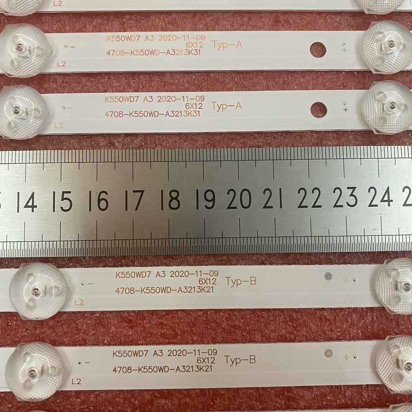 Full LED Backlight Strip 6LED For 55J2000 55J3500U 55J3500 4078-K550WD-A3213K21 A3213K31 A B Type K550WD7 A3