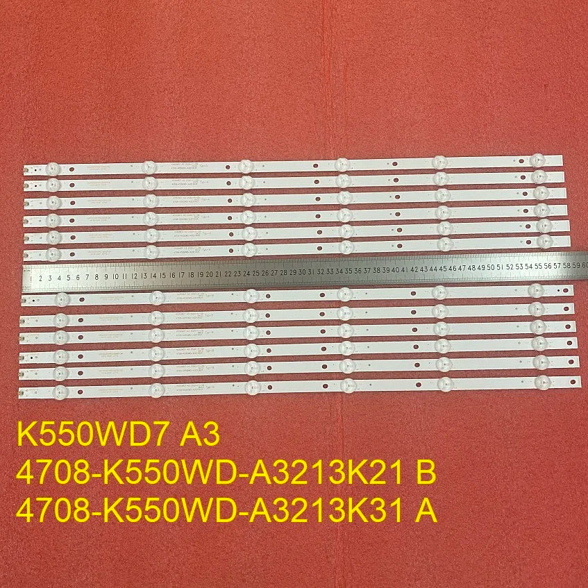 Full LED Backlight Strip 6LED For 55J2000 55J3500U 55J3500 4078-K550WD-A3213K21 A3213K31 A B Type K550WD7 A3