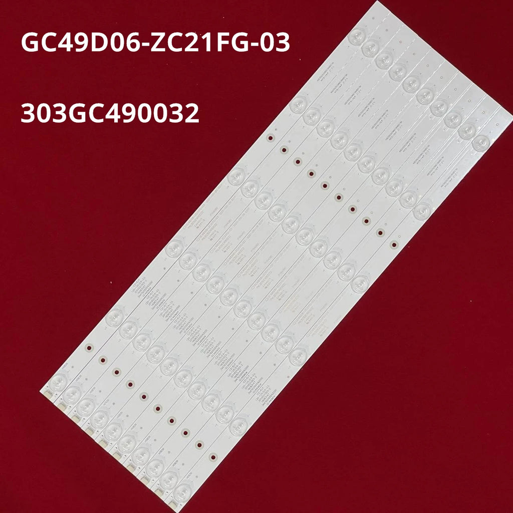 10pcs LED Backlight Strip For H49E12 H49E10 H49E07 H49E09 H49E17 303GC490032 GC49D06-ZC21FG-03
