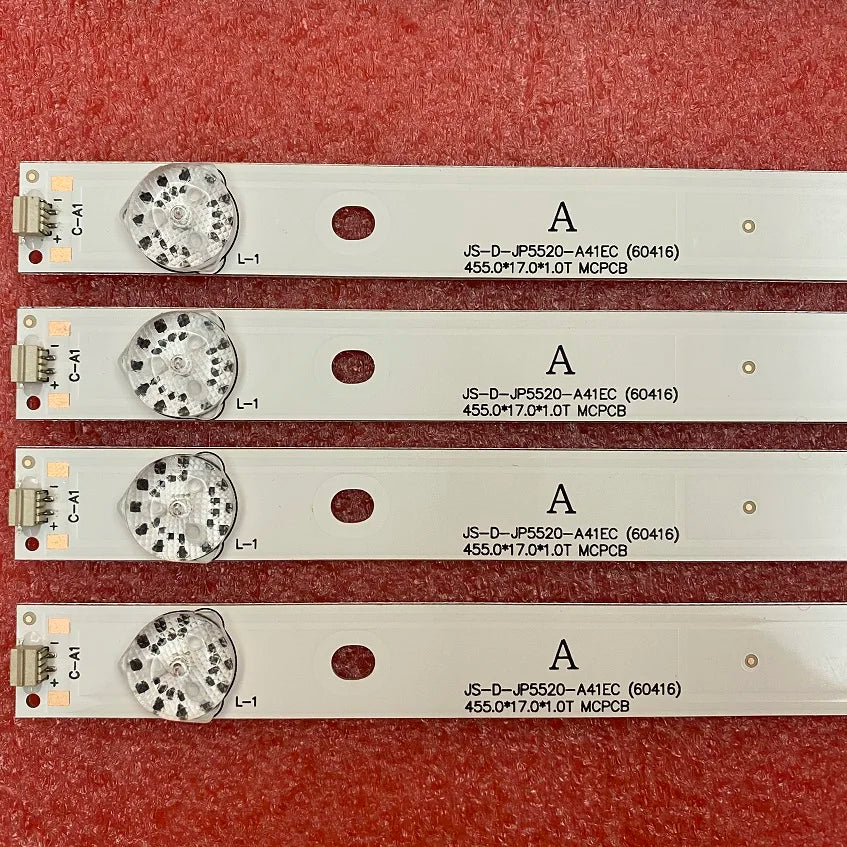 10pcs LED Backlight Strip for AKAI AKTV551 AKTV5512TS JS-D-JP5520-A41EC B51EC C51EC (60416) MS-L0956-L M R YS_LE469119