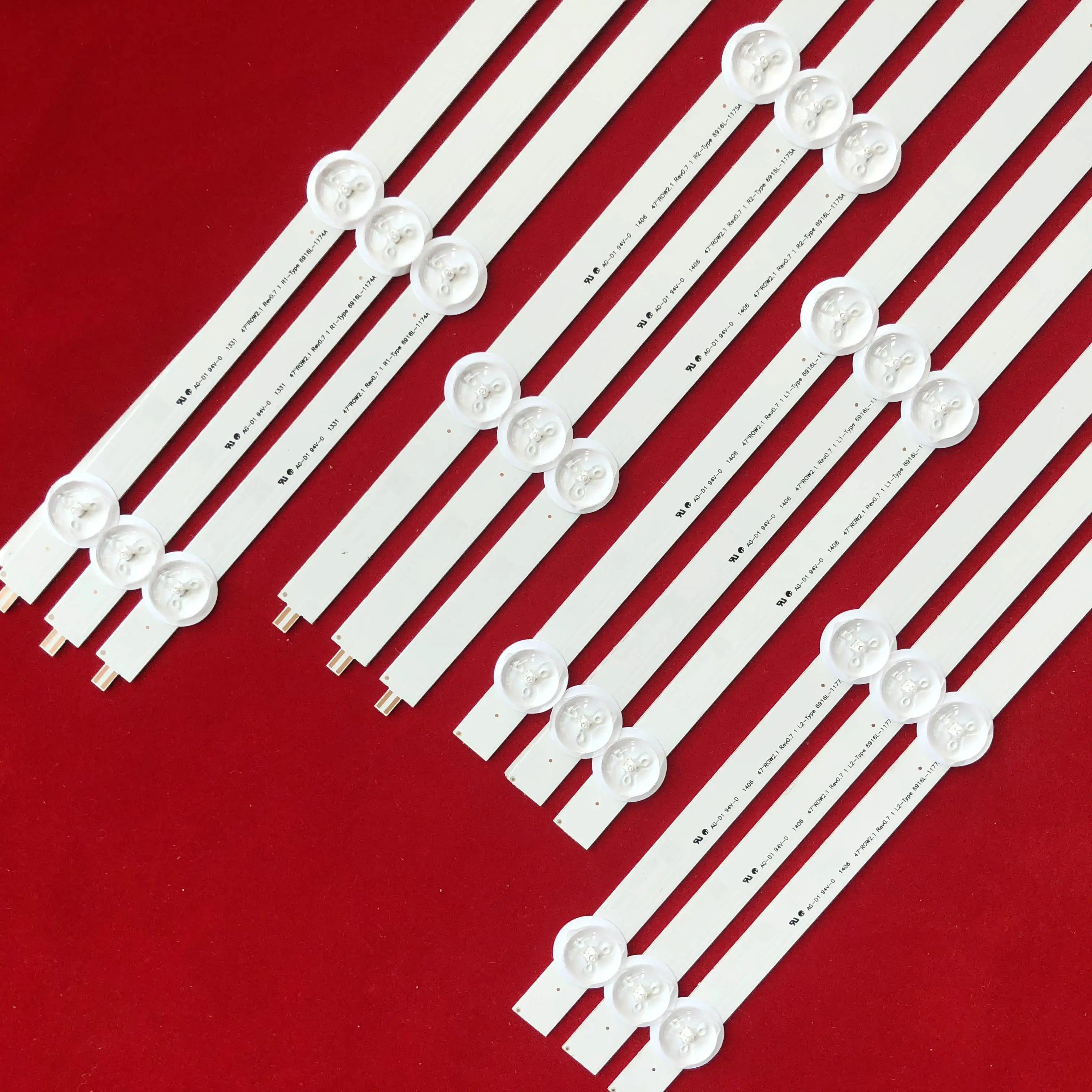 LED Backlight Strip for 47LM8600 -UC ZA 47LN5708-ZA 47LN570R-ZA 47LA615V-ZE 47LA613V-ZB LC470DUE 6637L-0024A AGF78400801