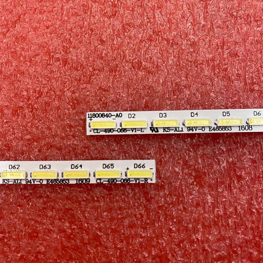 LED Strip For 49PUS7181 49pus7100 49pus7101/12 LK 10024664-A0 11800820-A0 11800819-A0 CL-490-066-V1-R L TPT490U2-EQLSHA.G