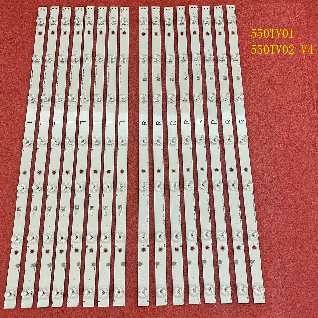 LED Strip For Panasonic TX-55AXW634 TX-55AX630B TX-55AX630E TH-55AX670A 550TV01 550TV02 V4 BX-55S10E02-2BBH2-0-Q-49R-5738