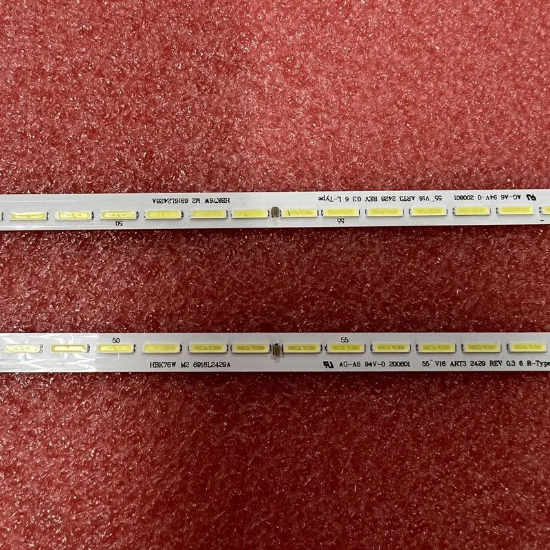 2Pin LED Backlight Strip For 55"TV 55LH604V 55LH6000 55LJ615V 55UH7700 55LW340C 55LH604A 6916L2428A 6916L-2429A LC550EUE FJ M1