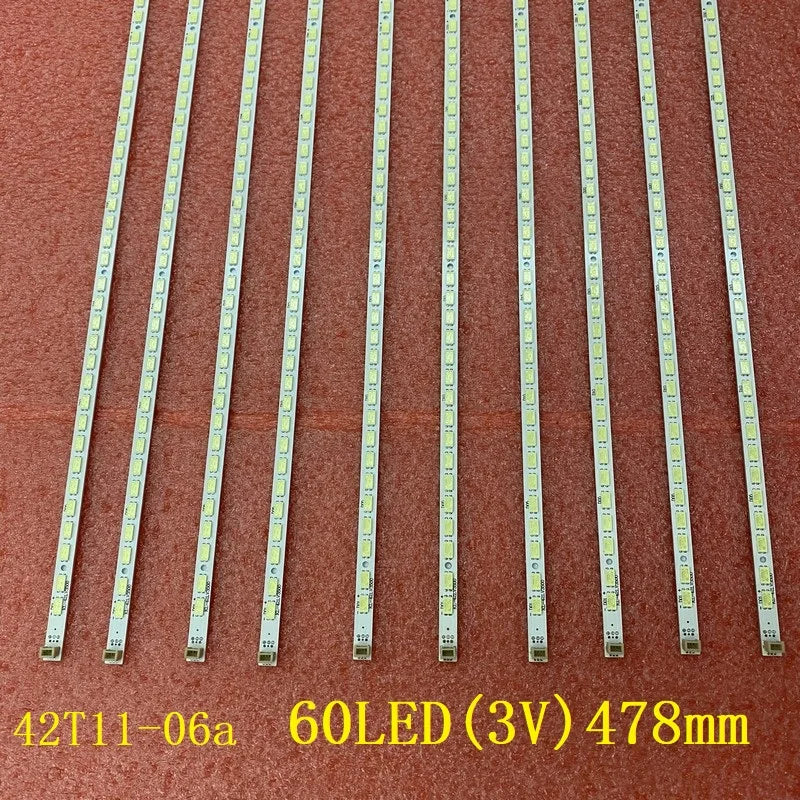LED Backlight strip(2) for TV 42LV470S 42LV3551 42LV3550 42LV5500 42P21FBD 74.42T13.001-0-CS1 T420HW08 V.5 74.42TB3.001-1-SHI