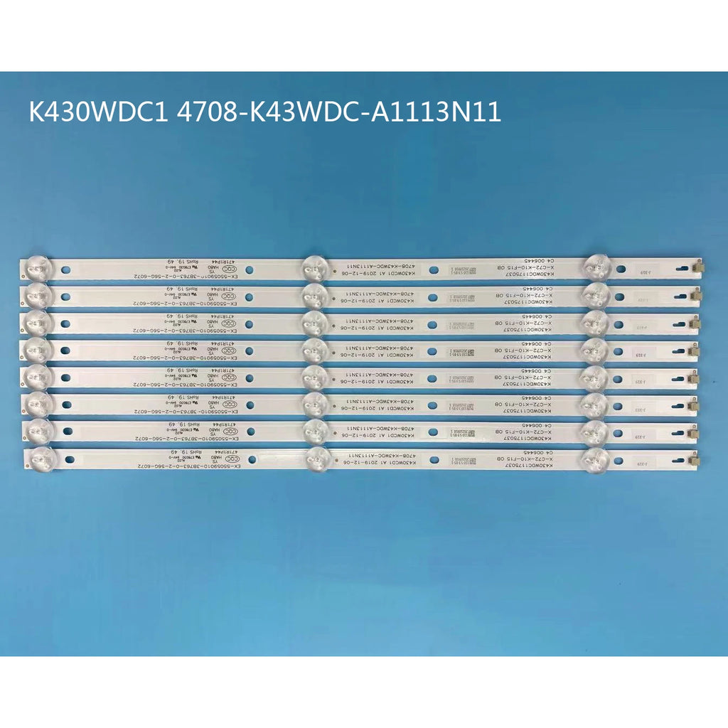 LED Backlight strip K430WDC1_A3 4708-K430WDC-A3113N11 For Philips 43'' TV 43DL4012N/62 LE43E6850 43PFS4012/12 43PFF3012/T3