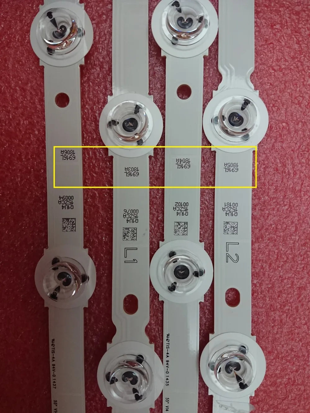 LED Strip for Panasonic TX-55AS740E TX-55ASW754 TX-55AS650B 6916L-1803A 1804A 1805A 1806A 1739A TX-55AS650E LC550DUF VG F1 F2