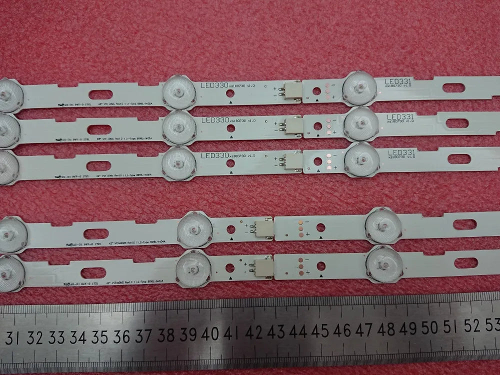 10pcs LED Backlight Strip for TV 42LN5200 42LN5300 42LN5204 AGF78379401 6916L-1402A1403A 1404A 1405A LC420DUE SF R5