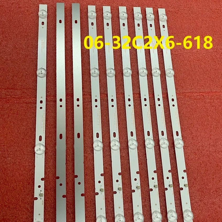 2pcs LED Strip For Philco PTV32C30D PTV32C30 PH32C10DSGWA 06-32C2X6-618-M10W14 M07W14 AKAI AKTV3227H LT-32C485