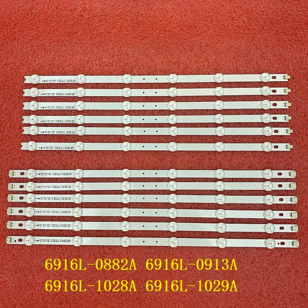 12pcs LED backlight for TV 42FLHK905D 6916L-1049A 1050A TV 42LM340T 42LM3700 42LS3400 42LM3400 6916L-0882A 0913A 1028A 1029A