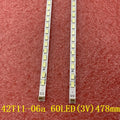 LED Backlight strip(2) for TV 42LV470S 42LV3551 42LV3550 42LV5500 42P21FBD 74.42T13.001-0-CS1 T420HW08 V.5 74.42TB3.001-1-SHI