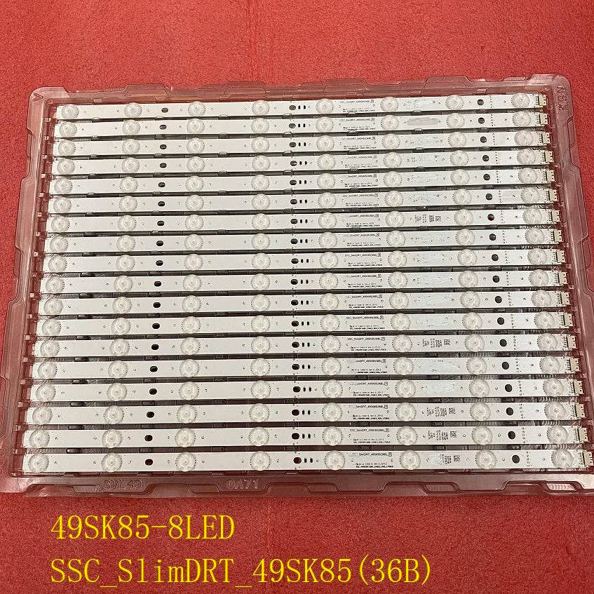 18pcs/set LED Strip For TV 49SM9000PLA 49SK8500PL 49SK85-8LED SSC_SlimDRT_49SK85(36B) HC490DQ8-SLUA1-214X EAJ64449101