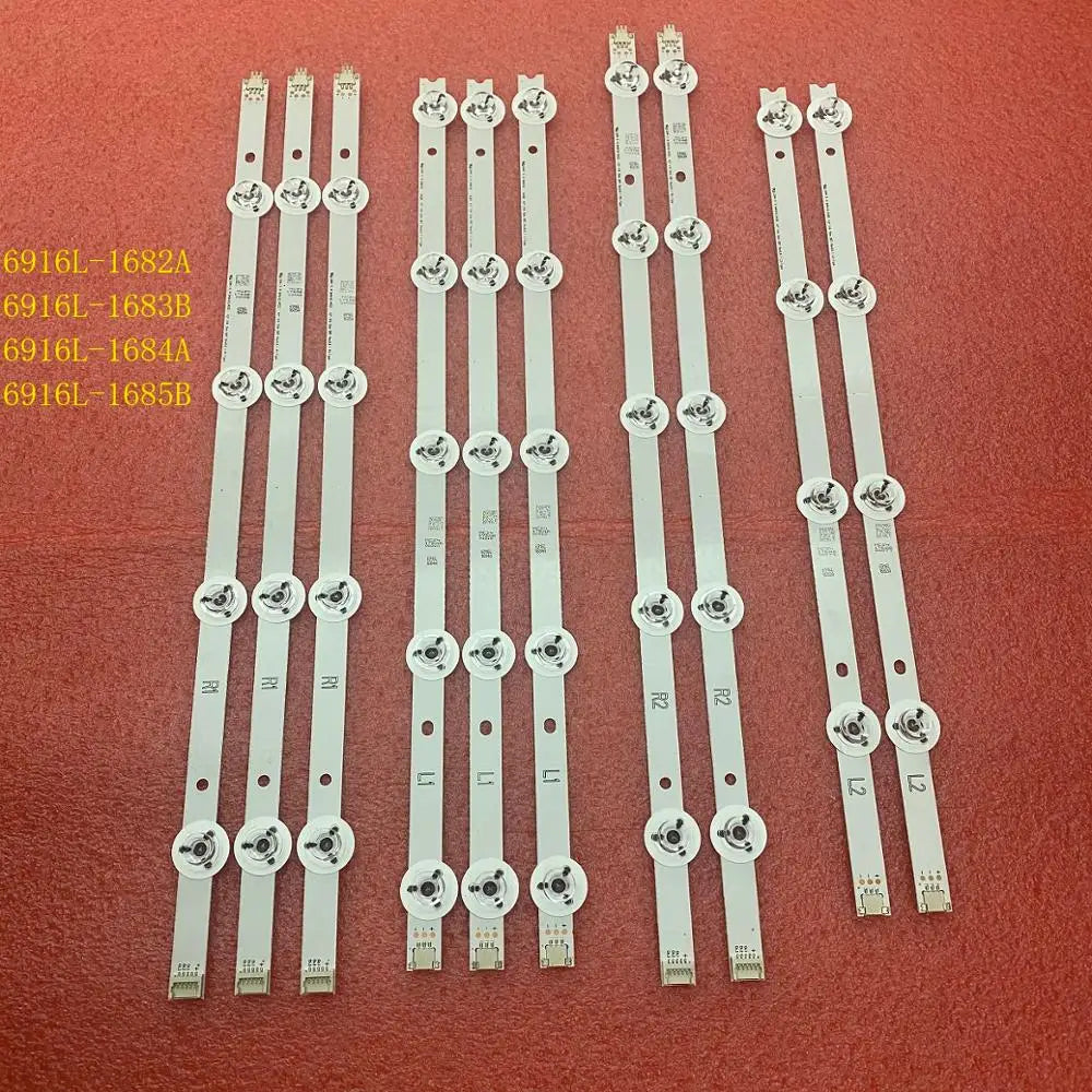 10pcs LED Backlight Strip for TV 42LB670V 42LB671V 42LB673V 42LB675V 42LB677V 42LB679V 6916L-1683B 1685B 1682A 1684A 1683A 1685A
