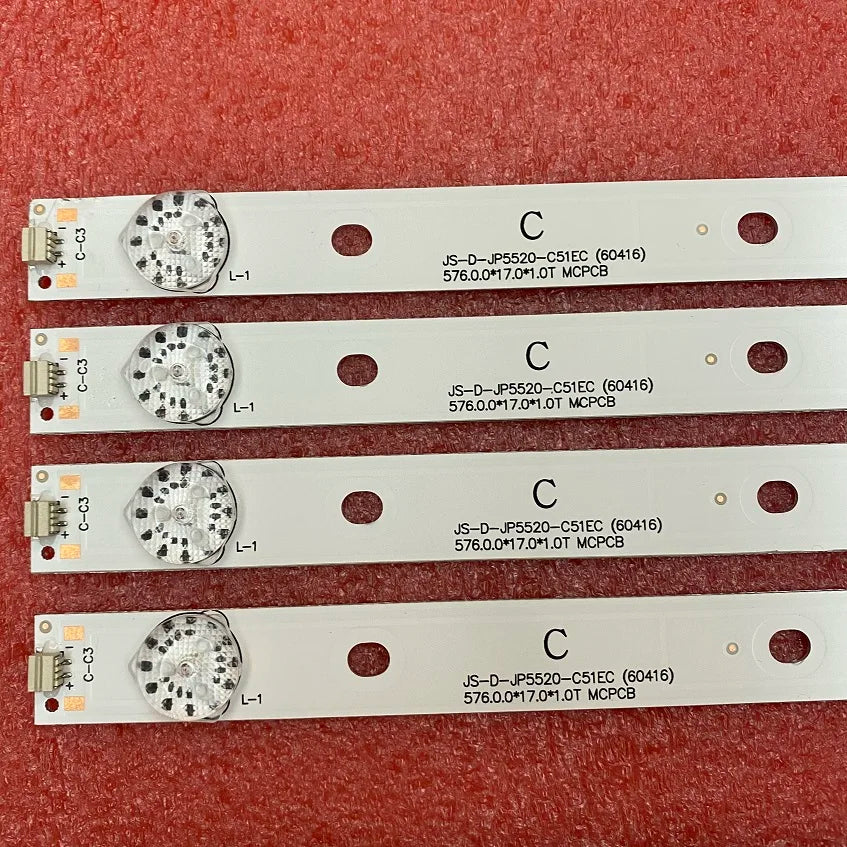 10pcs LED Backlight Strip for AKAI AKTV551 AKTV5512TS JS-D-JP5520-A41EC B51EC C51EC (60416) MS-L0956-L M R YS_LE469119