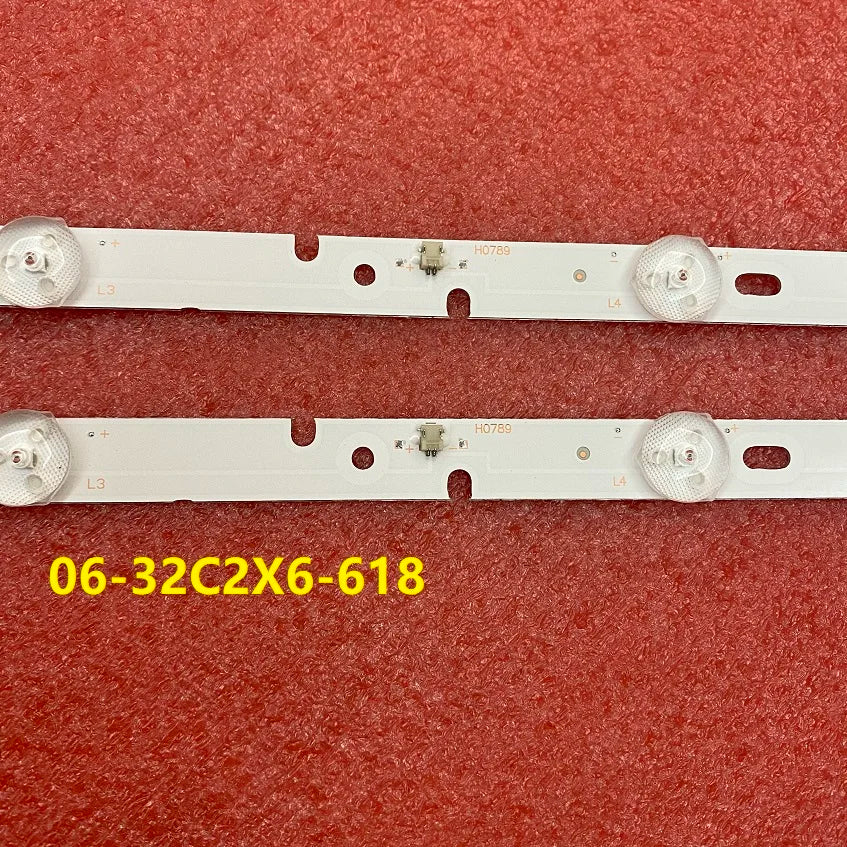 2pcs LED Strip For Philco PTV32C30D PTV32C30 PH32C10DSGWA 06-32C2X6-618-M10W14 M07W14 AKAI AKTV3227H LT-32C485