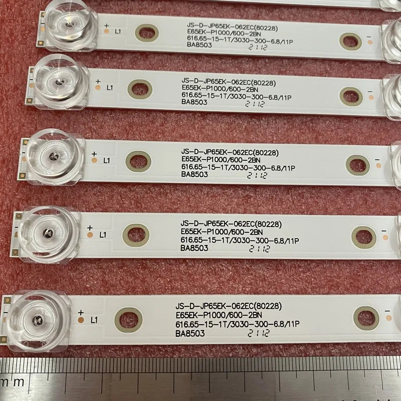 Kit 12pcs 6LED(6V) LED Backlight Bar For AKAI AKTV655 JS-D-JP65EK-062EC E65EK-P1000/600-2BN D66K18 V650DJ6-C02