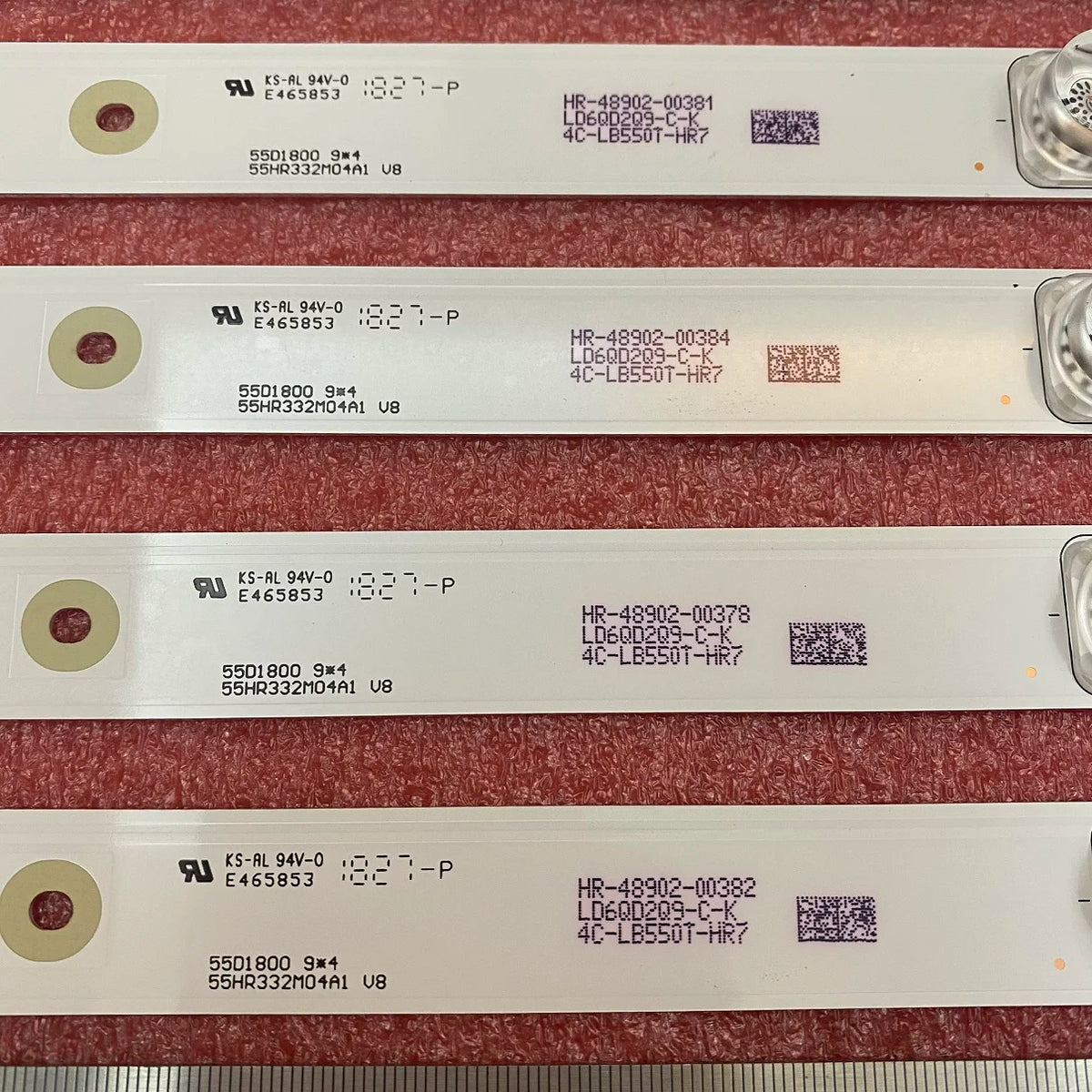 9pcs/set LED backlight strip For Thomson T55FSM5040 55D1800 55HR332M04A1 V8 4C-LB550T-HR7 le4ra2r0 3732706293c17301440