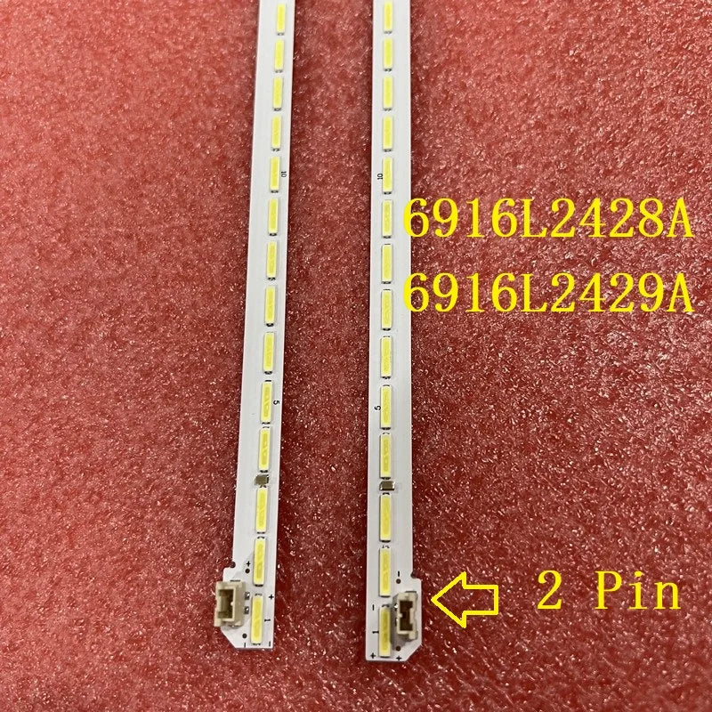 2Pin LED Backlight Strip For 55"TV 55LH604V 55LH6000 55LJ615V 55UH7700 55LW340C 55LH604A 6916L2428A 6916L-2429A LC550EUE FJ M1
