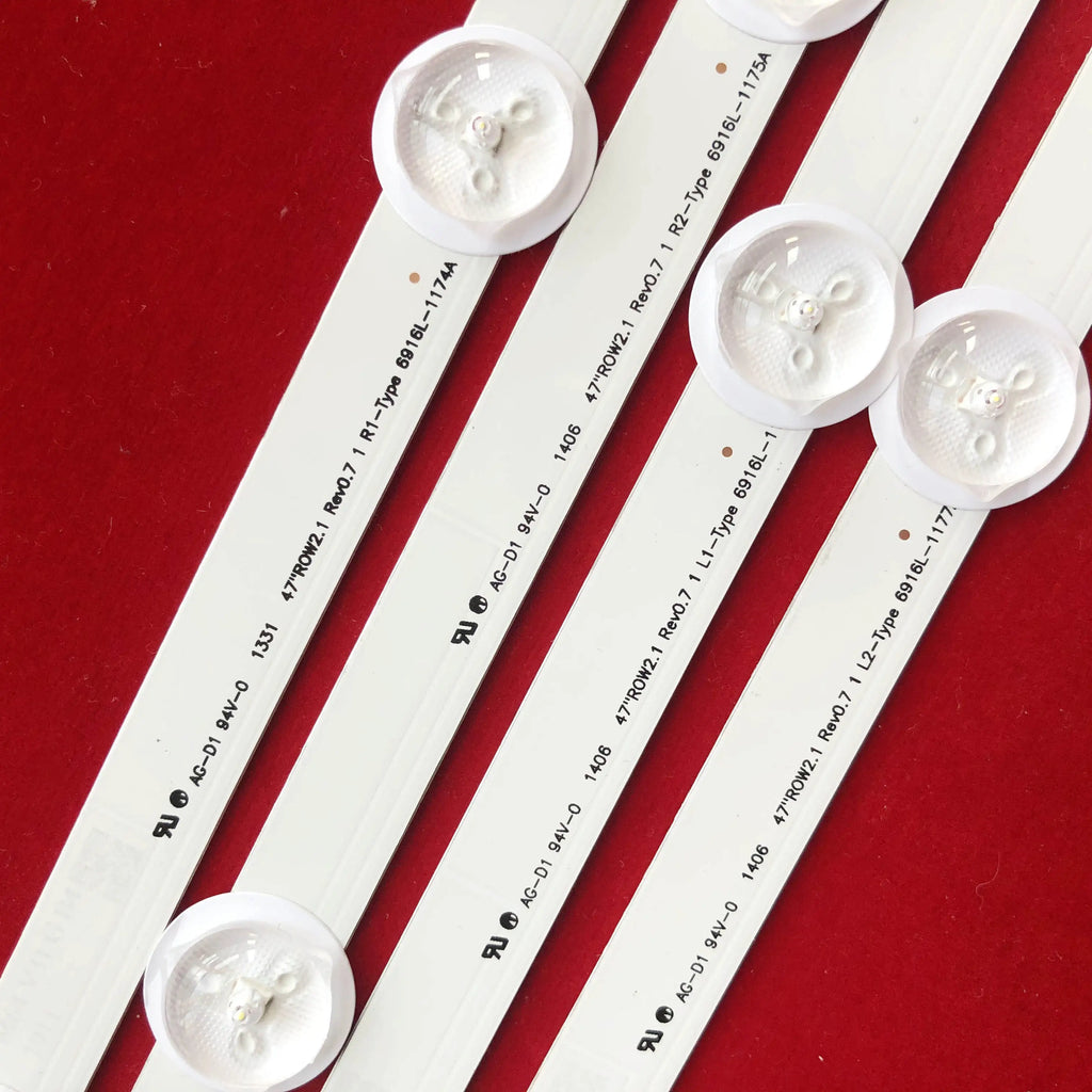LED Backlight Strip for 47LM8600 -UC ZA 47LN5708-ZA 47LN570R-ZA 47LA615V-ZE 47LA613V-ZB LC470DUE 6637L-0024A AGF78400801