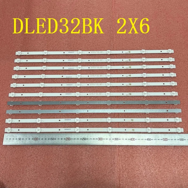 6LED(3V) LED Backlight Strip For Skyworth PPTV 32W4 32V4 320E66 JL.D32061330-296AS-M DLED32BK 2X6