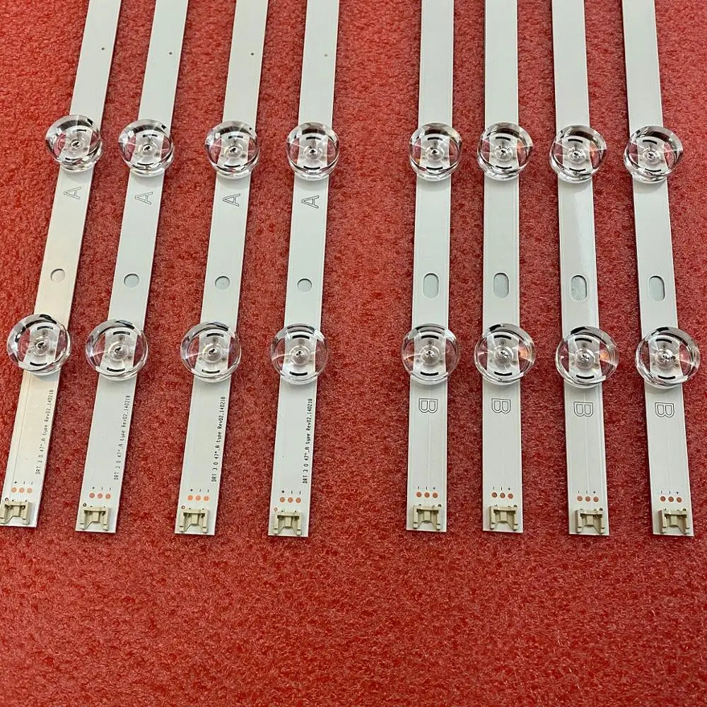 8 PCS/set LED Backlight Strip for TV DRT 3.0 47 inch A B 6916L-1715A 1716A 47LB653V 47LB652V 47LB650V 47LB631V 47LB630V
