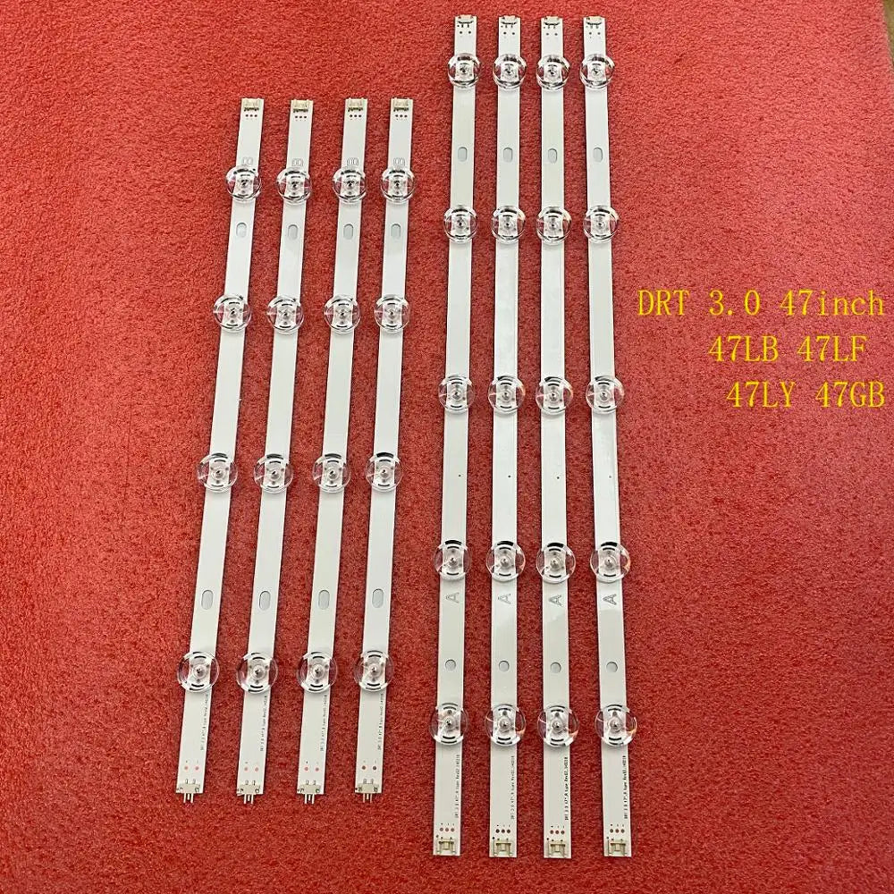 8 PCS/set LED Backlight Strip for TV DRT 3.0 47 inch A B 6916L-1715A 1716A 47LB653V 47LB652V 47LB650V 47LB631V 47LB630V