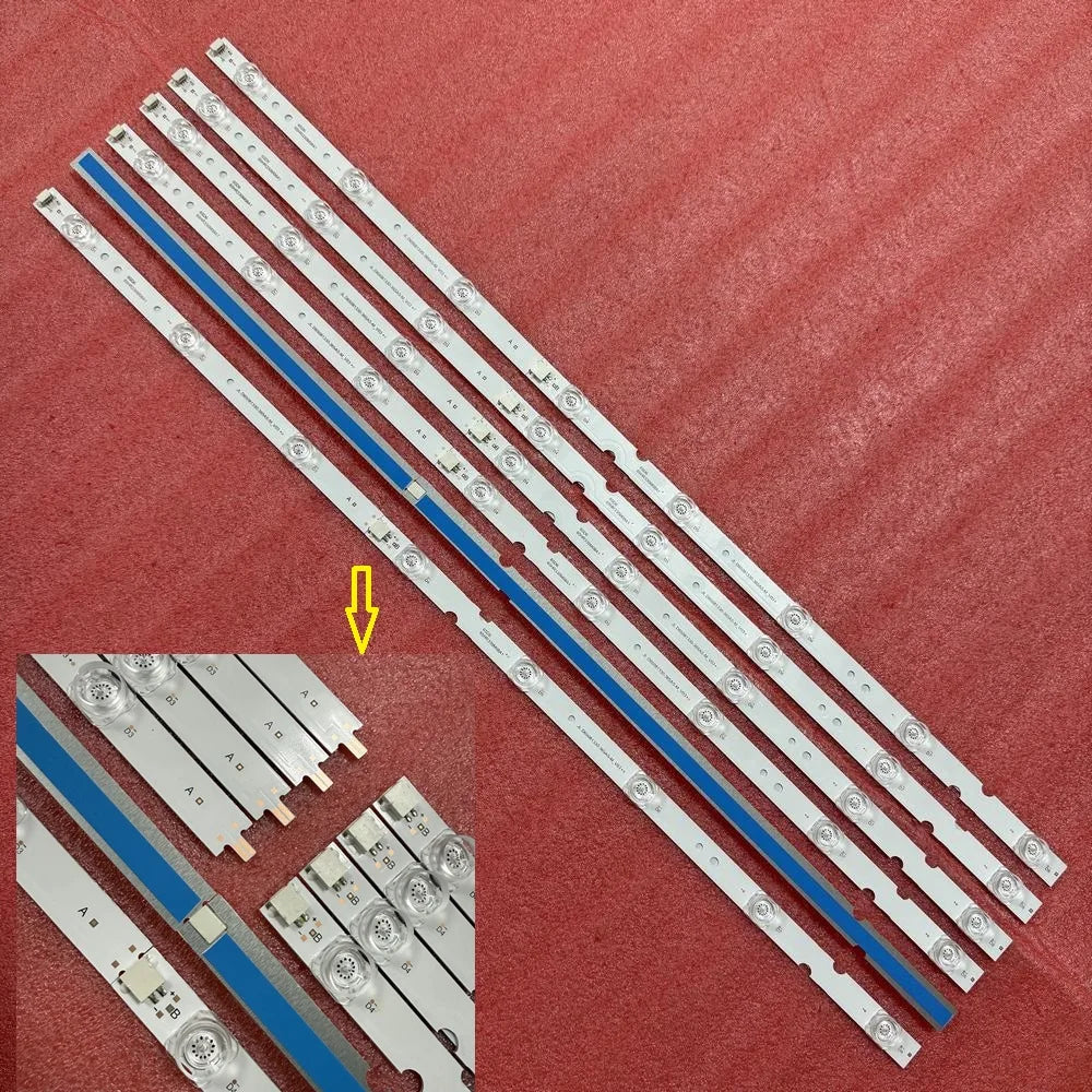 6pcs/set LED Backlight Strip for TCL 65DB600 65T615 65L2 65P716 65P718 65S4LDAA 65S425LABA 65S425-CA 65S425MBCA 65S425LBBA