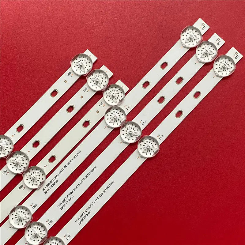 11lamps led strip 06-1-55FZ-CYSMC-3X11-0D35-1075X12MM-20220122 26150101649 For  55M2UB  LU55C7 L55M7-EA 06 1 55FZ CYSMC 3X11