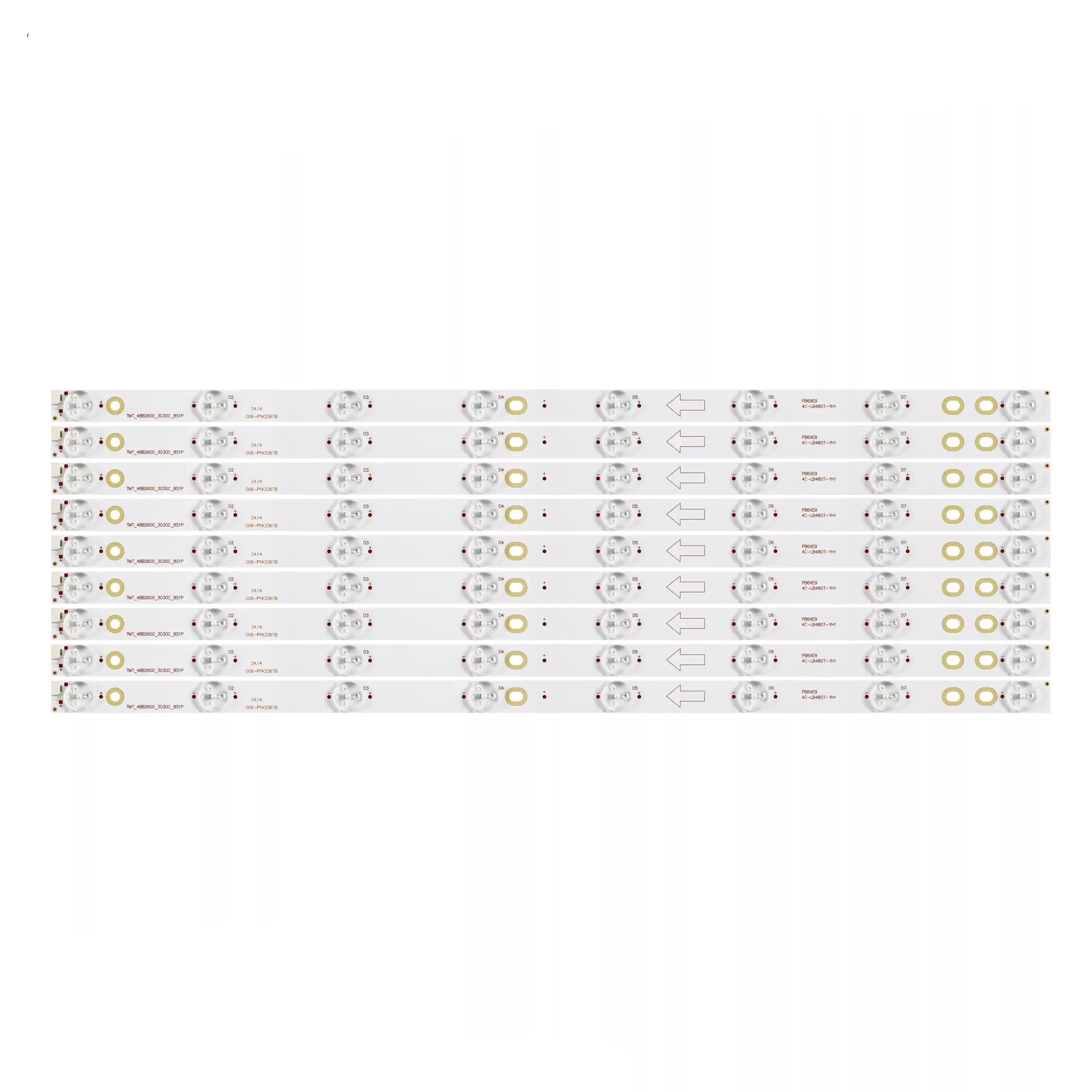 LED Backlight Strip For 48K100 B48A380 LE48M16 LE48D8600 LED48C391 LED48C831Z 4C-LB480T-YH1 TMT_48B2600_3030C_8S1P
