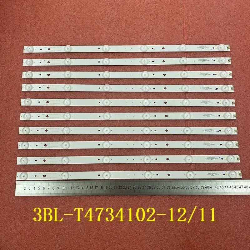 10pcs/set LED Bar for CTNV93CM 3BL-T4734102-12 11 TI4908DLEDBH U505CV-UMC 49E3505A LC490DUJ SG E3