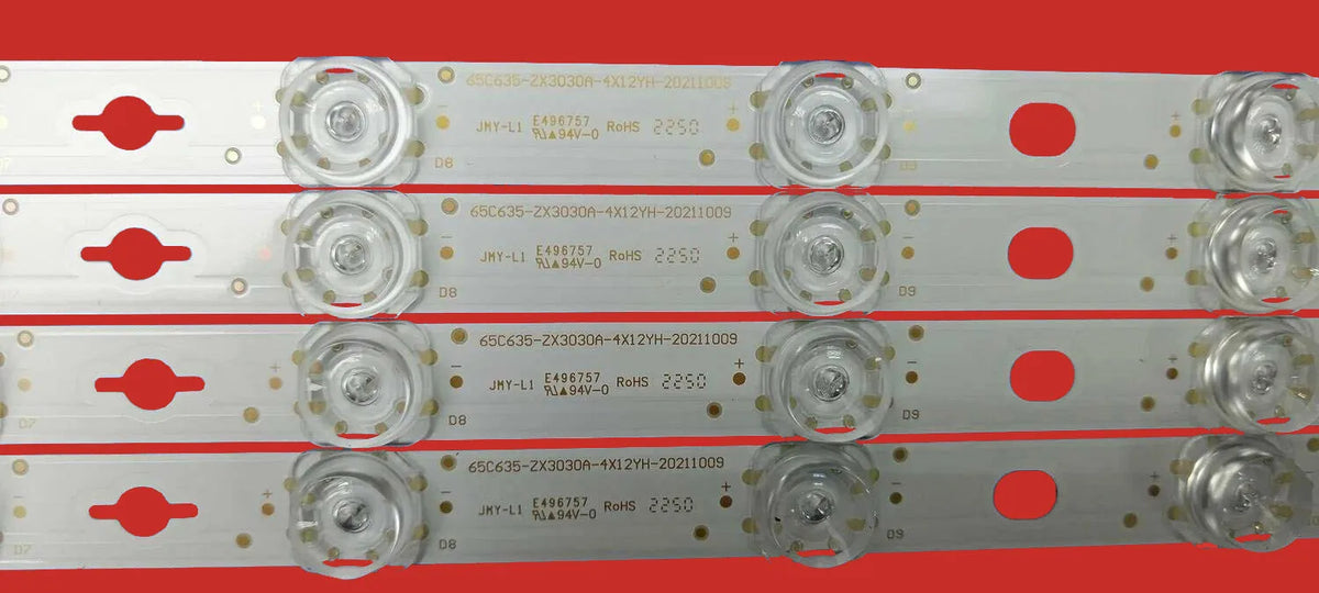 LED Strip For 65C639 65C635 65S515D 65C635-ZX3030A-4X12YH-20211009 65P12 65Q8E 65P76E 65C635-ZX3030B-2X12YH