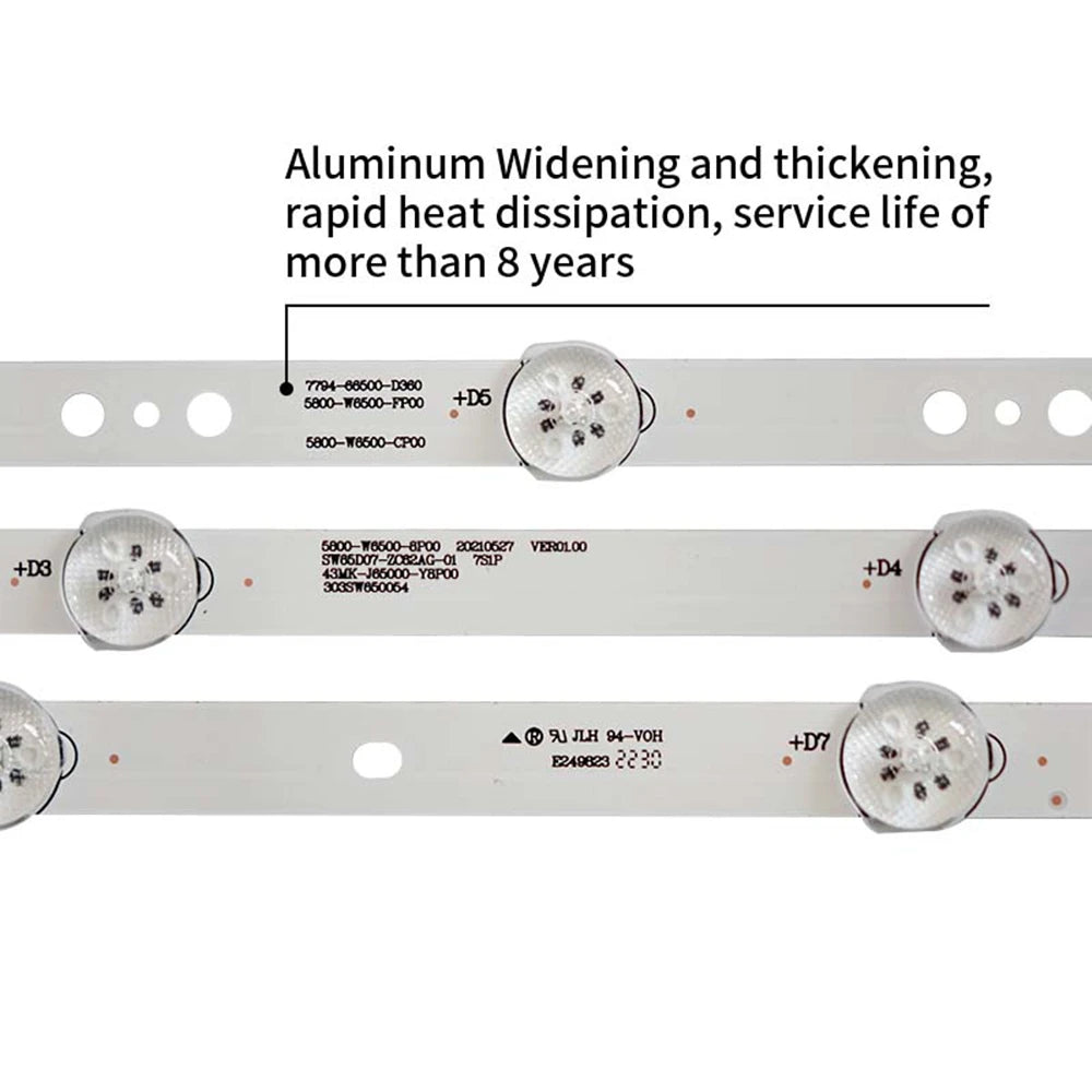 LED Backlight For 65E33A 65K5CD 65M4 43MK-J65000-Y8P00 5800-W6500-8P00 CP00 FP00 SW65D07-ZC62AG-01