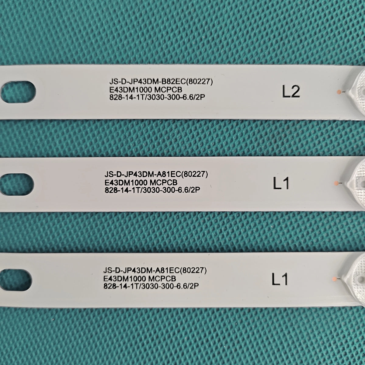 LED Backlight strip 8 lamp  43LEM-1043/FTS2C 43LEM-5043/FTS2C 43LEX-5058/FT2C JS-D-JP43DM-A81EC B82EC E43DM1000 MCPCB