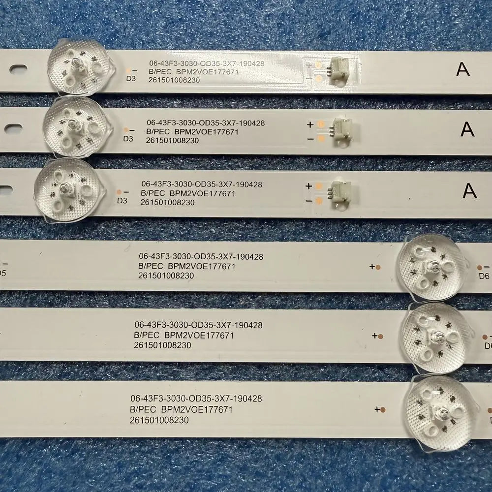 LED Backlight Strip For Profilo 43PA315E 43PA300E Awox A204300S HK430WLEDM-JHS1HTV Telefunken TF-LED43S08T2 TF-LED43S44T2S